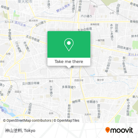 神山塗料 map