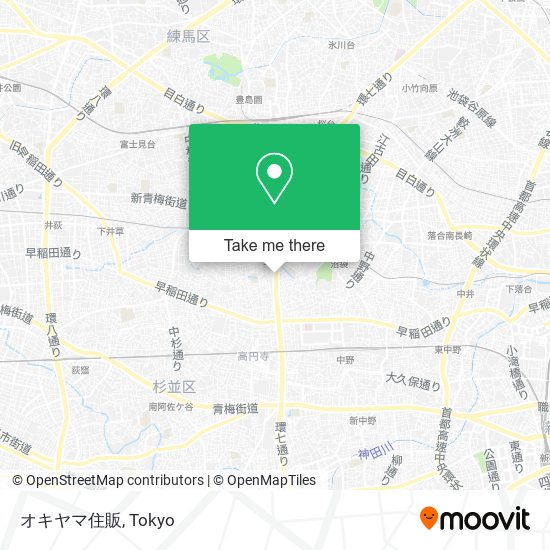 オキヤマ住販 map