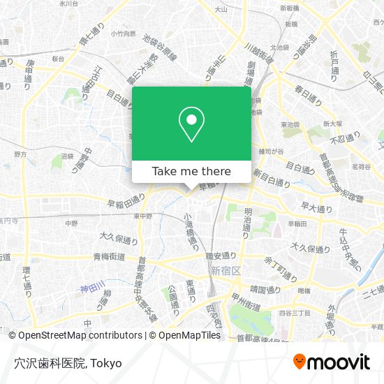 穴沢歯科医院 map