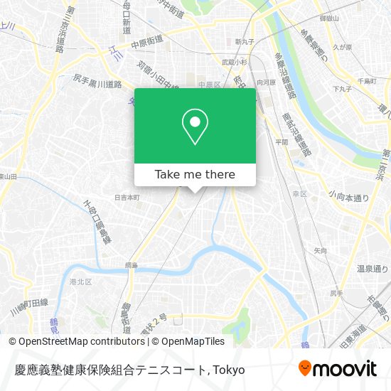 慶應義塾健康保険組合テニスコート map