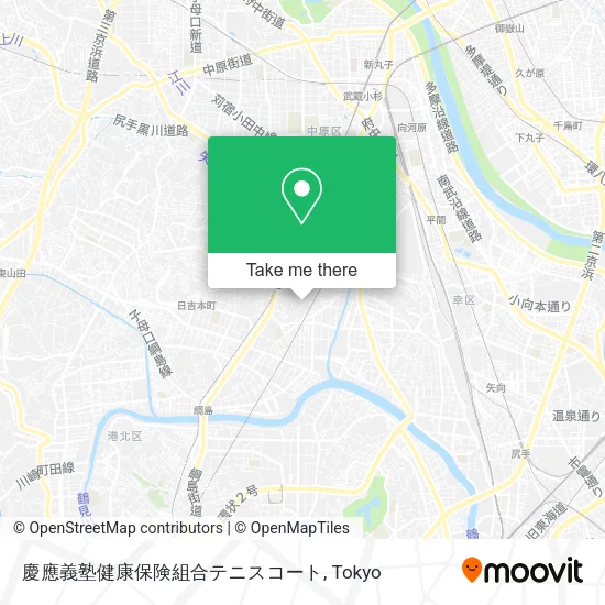 慶應義塾健康保険組合テニスコート map