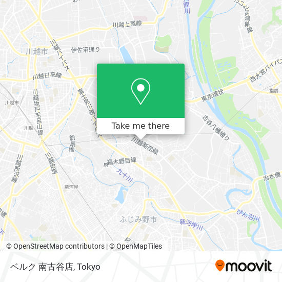 ベルク 南古谷店 map