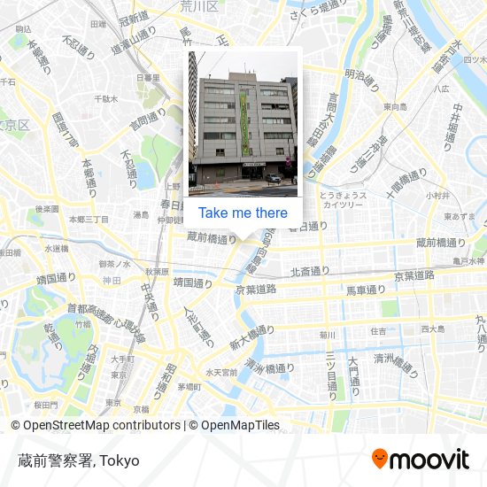 蔵前警察署 map