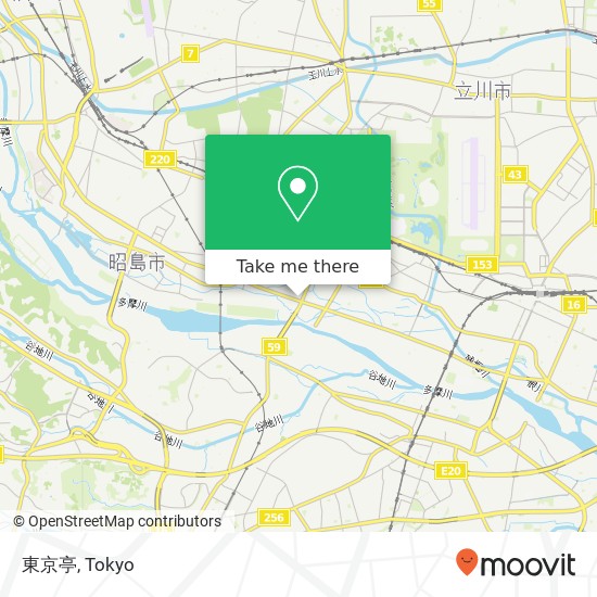 東京亭 map