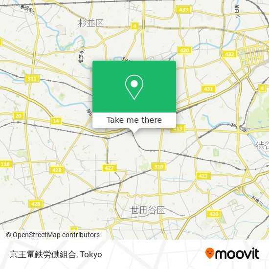 京王電鉄労働組合 map