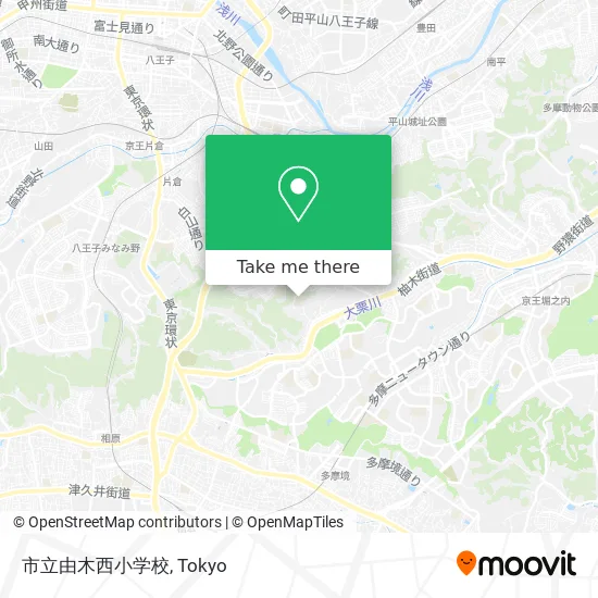 市立由木西小学校 map