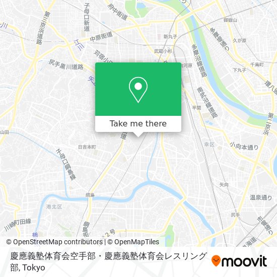 慶應義塾体育会空手部・慶應義塾体育会レスリング部 map