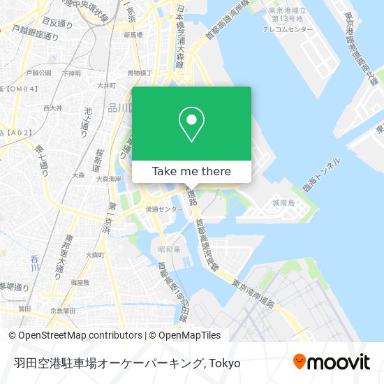 羽田空港駐車場オーケーパーキング map