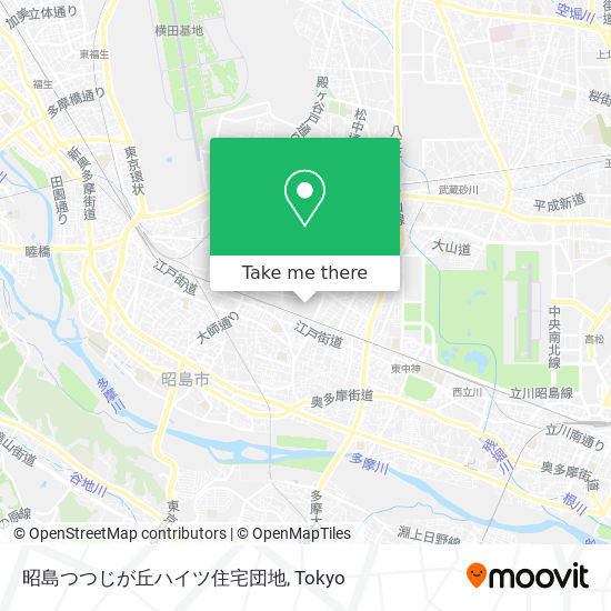 昭島つつじが丘ハイツ住宅団地 map