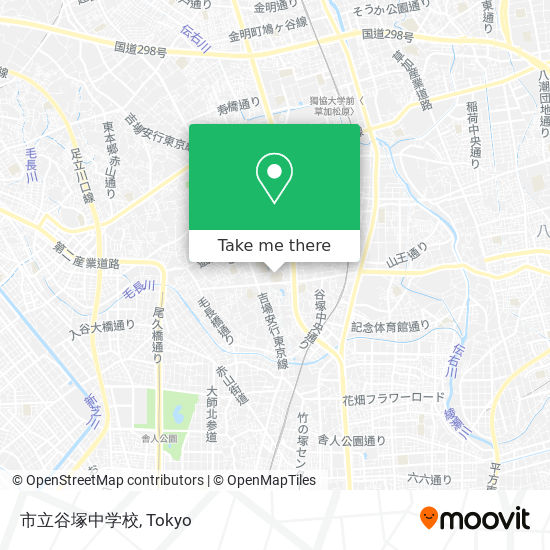 市立谷塚中学校 map