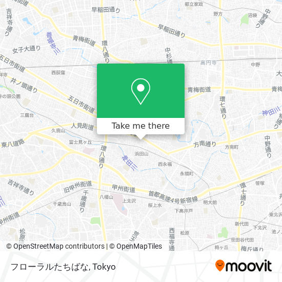 フローラルたちばな map