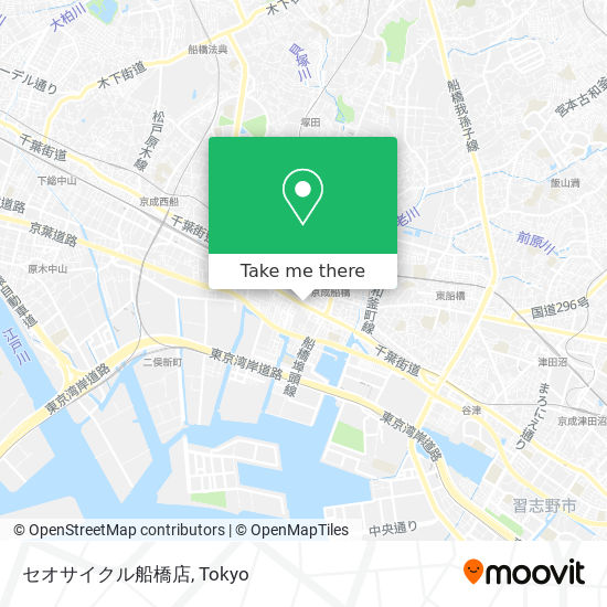 セオサイクル船橋店 map