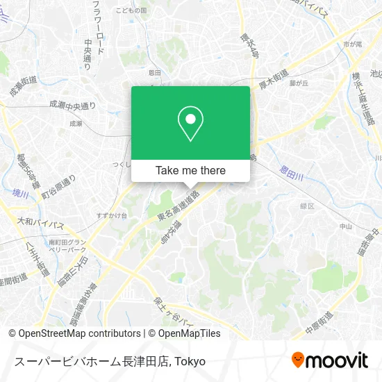 Super Viva Home Nagatsuta Store map