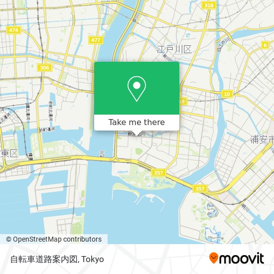 自転車道路案内図 map