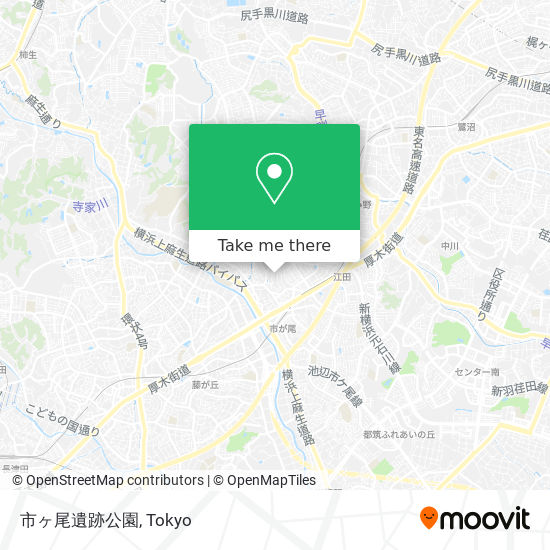 市ヶ尾遺跡公園 map
