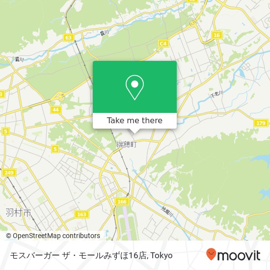 モスバーガー ザ・モールみずほ16店 map
