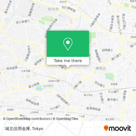 城北信用金庫 map