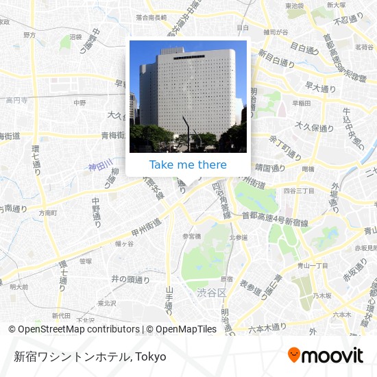 新宿ワシントンホテル map
