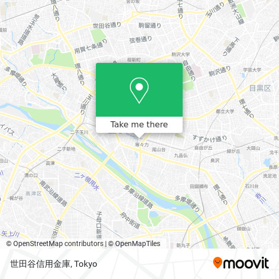 世田谷信用金庫 map