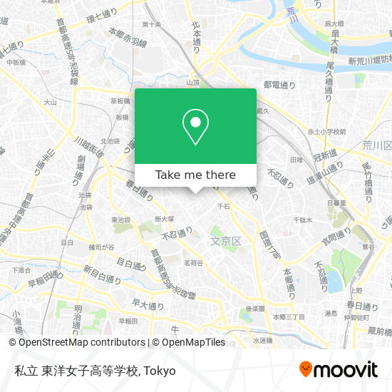 How To Get To 私立 東洋女子高等学校 In 豊島区 By Bus Or Metro