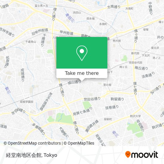 経堂南地区会館 map