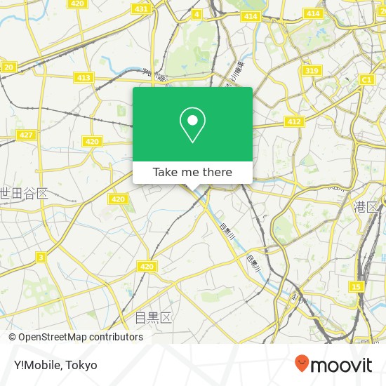 Y!Mobile map