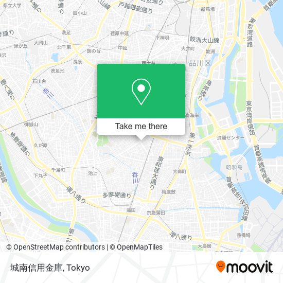 城南信用金庫 map