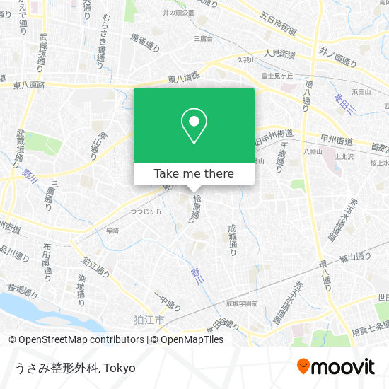 うさみ整形外科 map