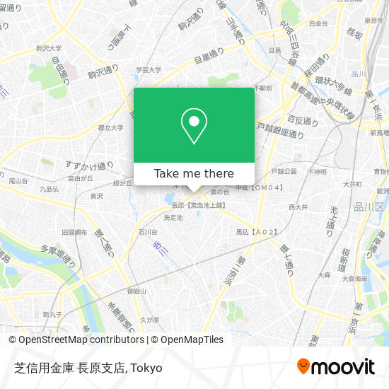 芝信用金庫 長原支店 map