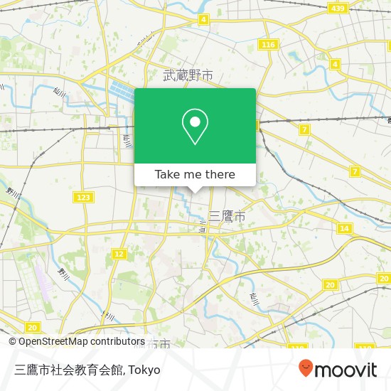 三鷹市社会教育会館 map