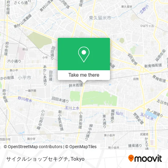 Cycle Shop Sekiguchi map