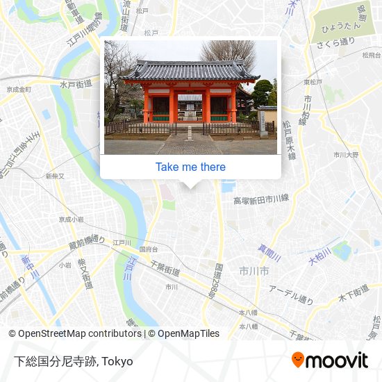 下総国分尼寺跡 map
