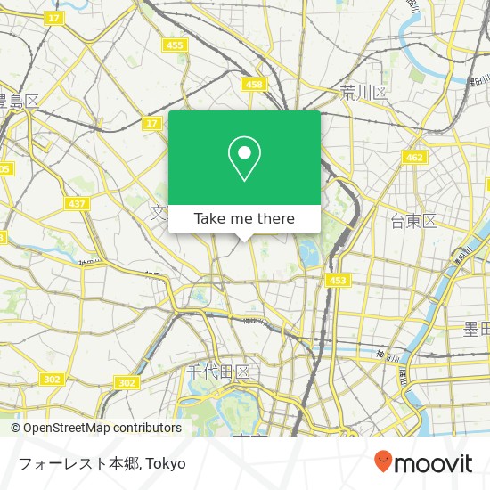 フォーレスト本郷 map