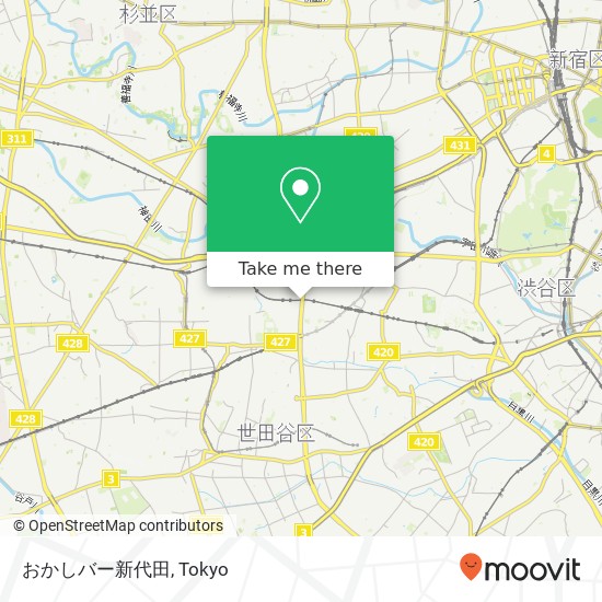 おかしバー新代田 map
