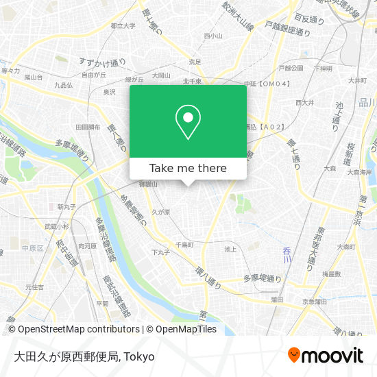 大田久が原西郵便局 map