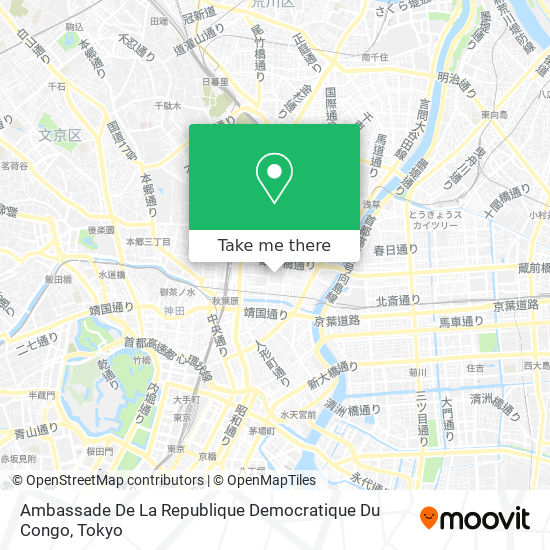 Ambassade De La Republique Democratique Du Congo map