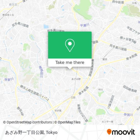 あざみ野一丁目公園 map