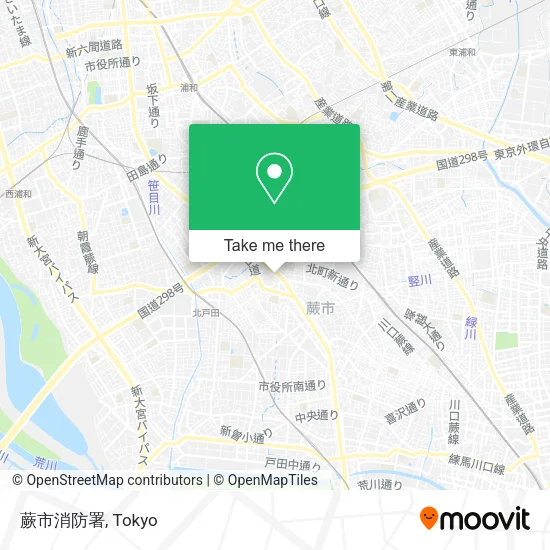蕨市消防署 map
