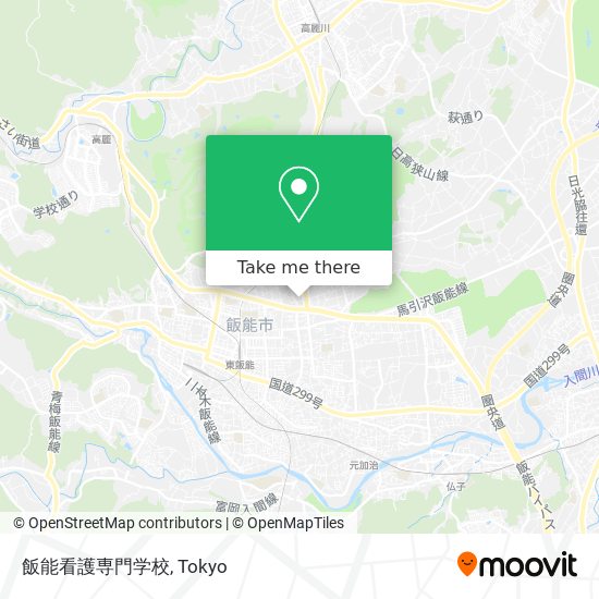 飯能看護専門学校 map