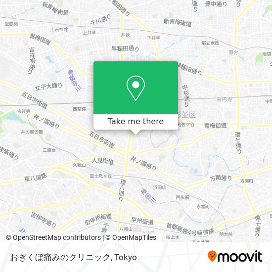 おぎくぼ痛みのクリニック map