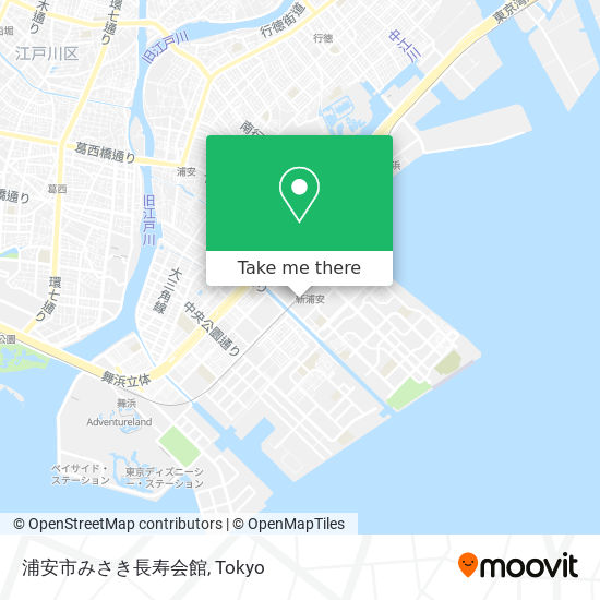 浦安市みさき長寿会館 map