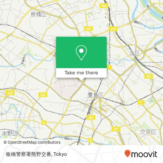 板橋警察署熊野交番 map