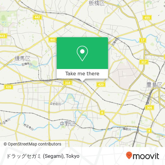 ドラッグセガミ (Segami) map