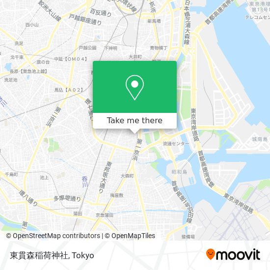 東貫森稲荷神社 map