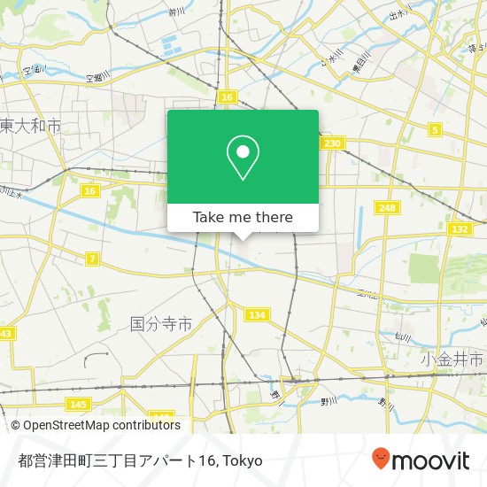 都営津田町三丁目アパート16 map