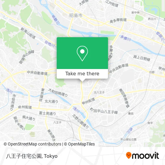 Hachioji Housing Park map