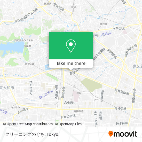 クリーニングのぐち map