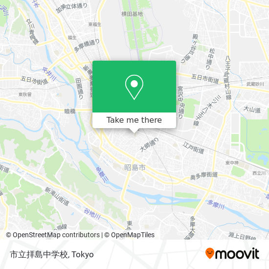 市立拝島中学校 map