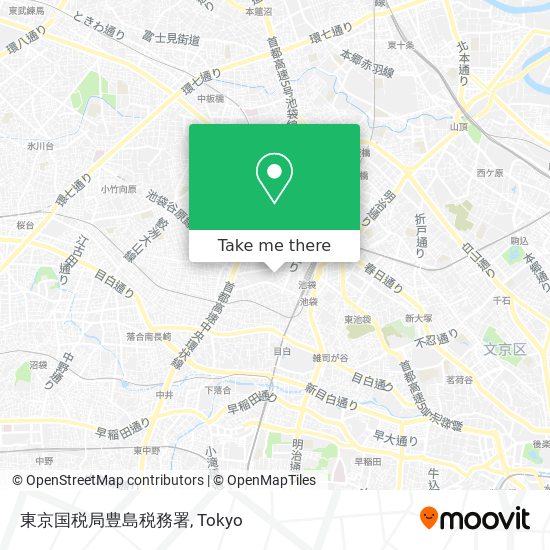 東京国税局豊島税務署 map
