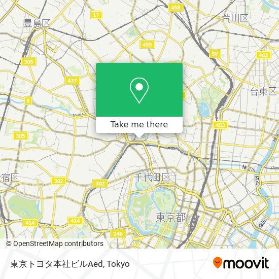 東京トヨタ本社ビルAed map